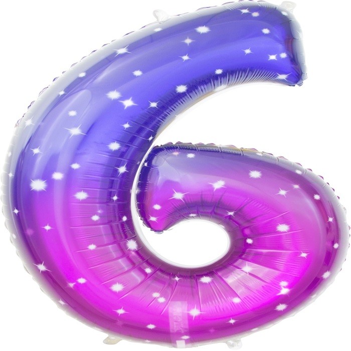 цифра 6 Сияющий космос
